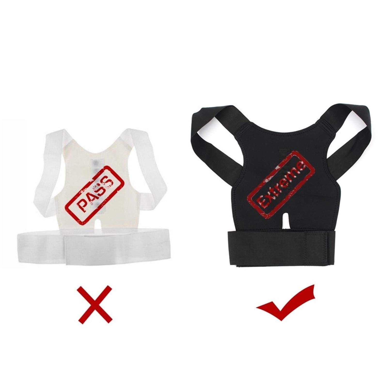 Ceinture Correcteur De Posture Magnétique Réglable - Beige, Unisexe, Neuf