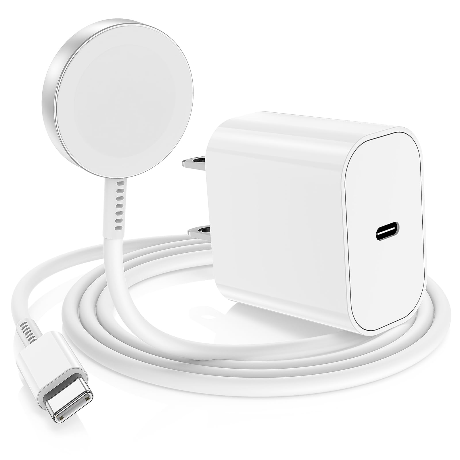 USB C Apple Watch Charger, [Apple MFi Certified] Magnetic iWatch Fast Charging Cable Cord 6ft with 20W Type C Wall Charger Plug Block for Apple Watch Series Ultra 2/Ultra/Series 9/8/7/SE/6/5/4/3/2/1