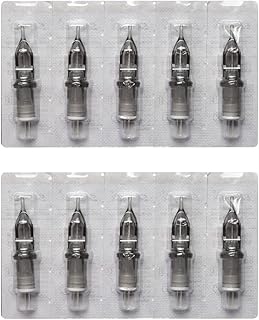 Tattoo Cartridge Needles,10Pcs 3RL 5RL 7RL 9RL 11RL 3RS 5RS 7RS 9RS Round Liner Disposable Tattoo Needle Disposable Needles Round Liner for Pen Rotary Machine Tattoo Supplies,14RL