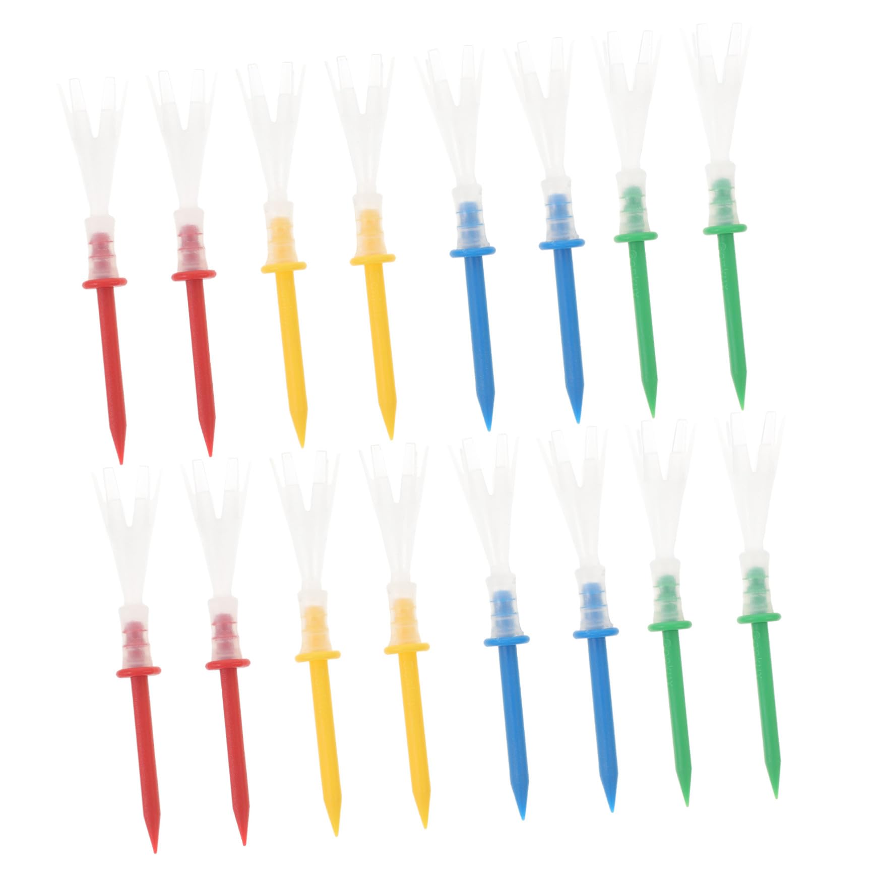 16 Piezas Tees De Golf para Mejor Rendimiento y Distancia Reemplazo para Entrenamiento De Golf Interiores y Exteriores De Plástico Reutilizables y Novedosos