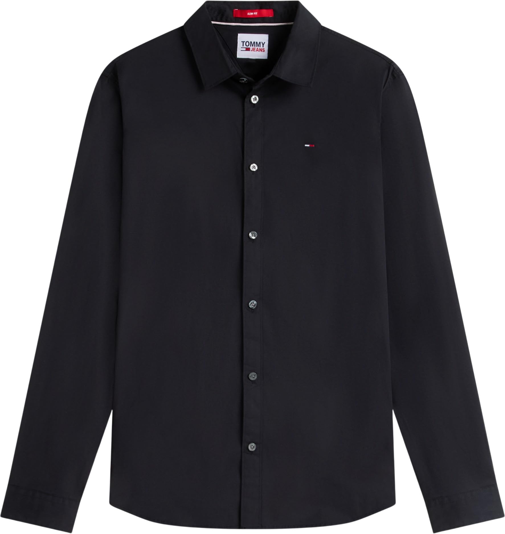 Tommy Jeans Original Stretch Koszula, Tommy Black 078, S