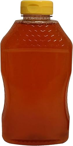 Miniatura 7 de Mann Lake Tarro de plástico en relieve de reloj de arena con tapa, 1 libra