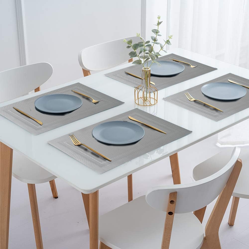 Doge Milano Set De 2 Sets De Table Rectangulaires, 100% Made In Italy Sets De Table Americains Avec Impression Numerique Antiderapants Et Lavables Modele Salome 40x30 Cm 41000530