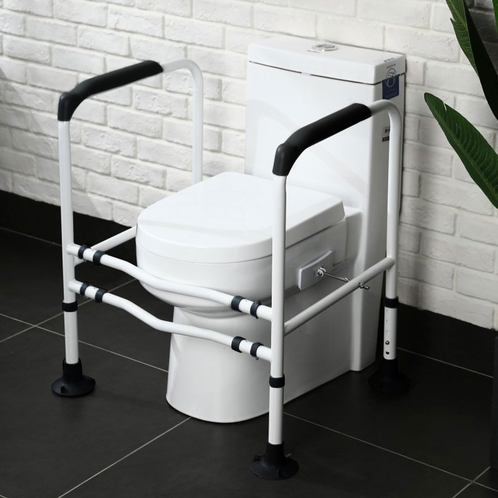 Kweetle Toilet Safety Rails Toilet Assist Frame