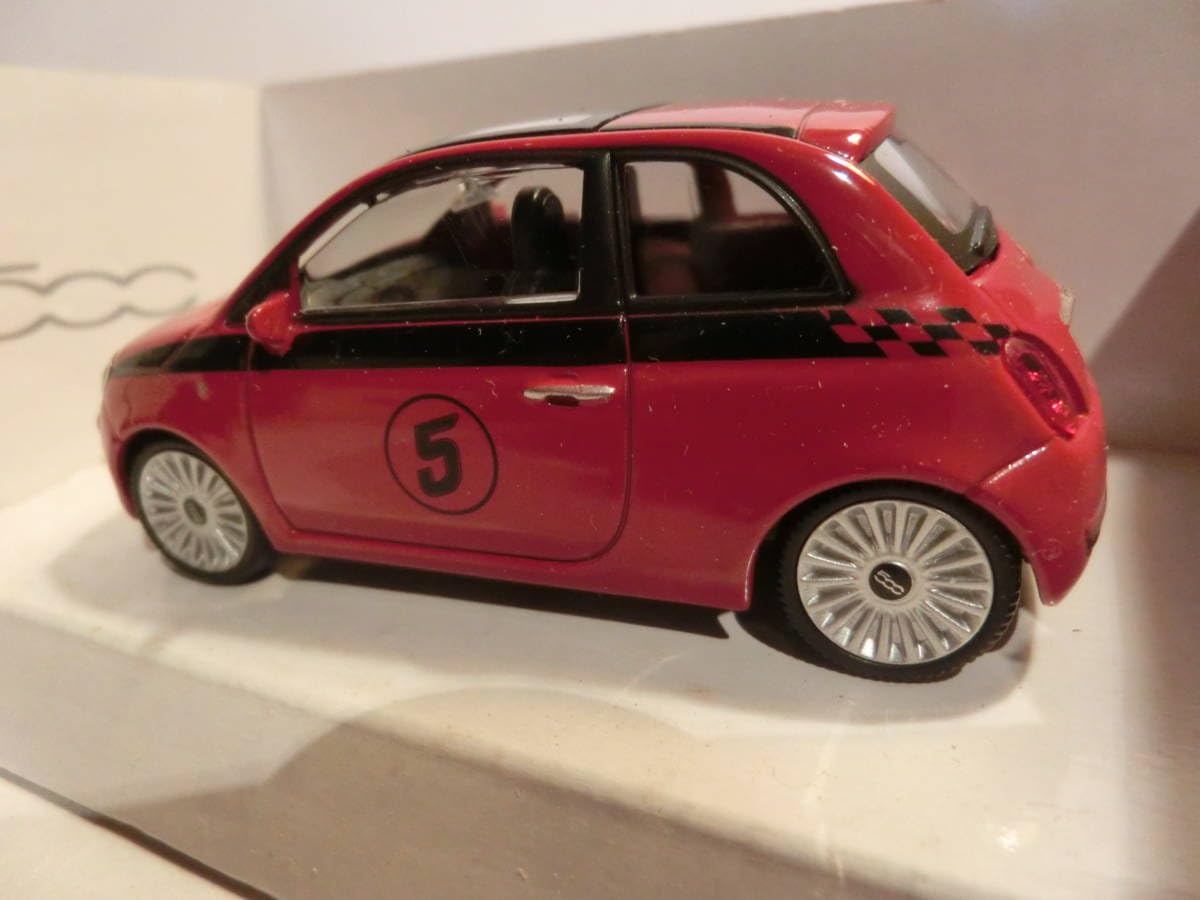 Amazon | モンドモータース製 1/43 ニュー フィアット 500 赤