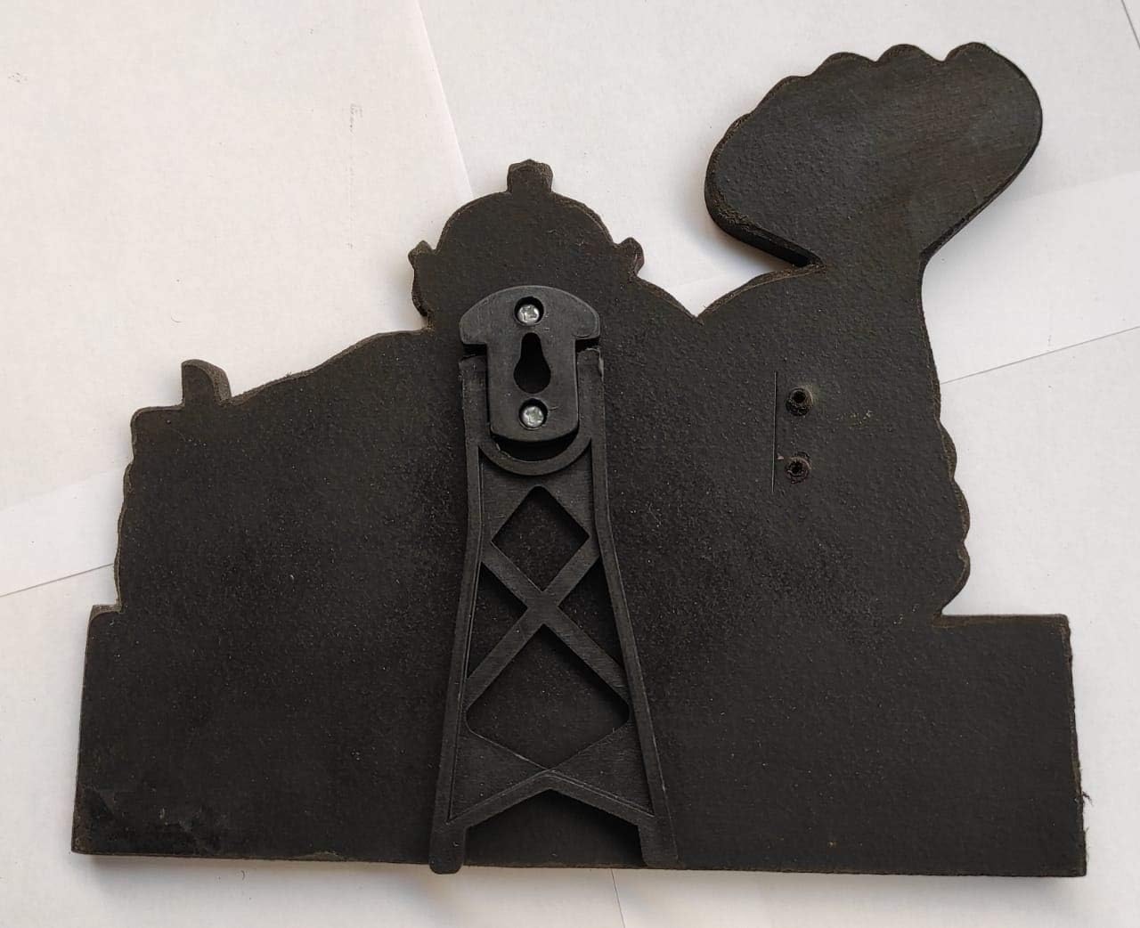 Vils Srirangam Sri Ranganathaswamy Divine Holy Blessing Wood & Plastic Photo Frame Cutout with Back Stand (8 inch X 6.5 inch)