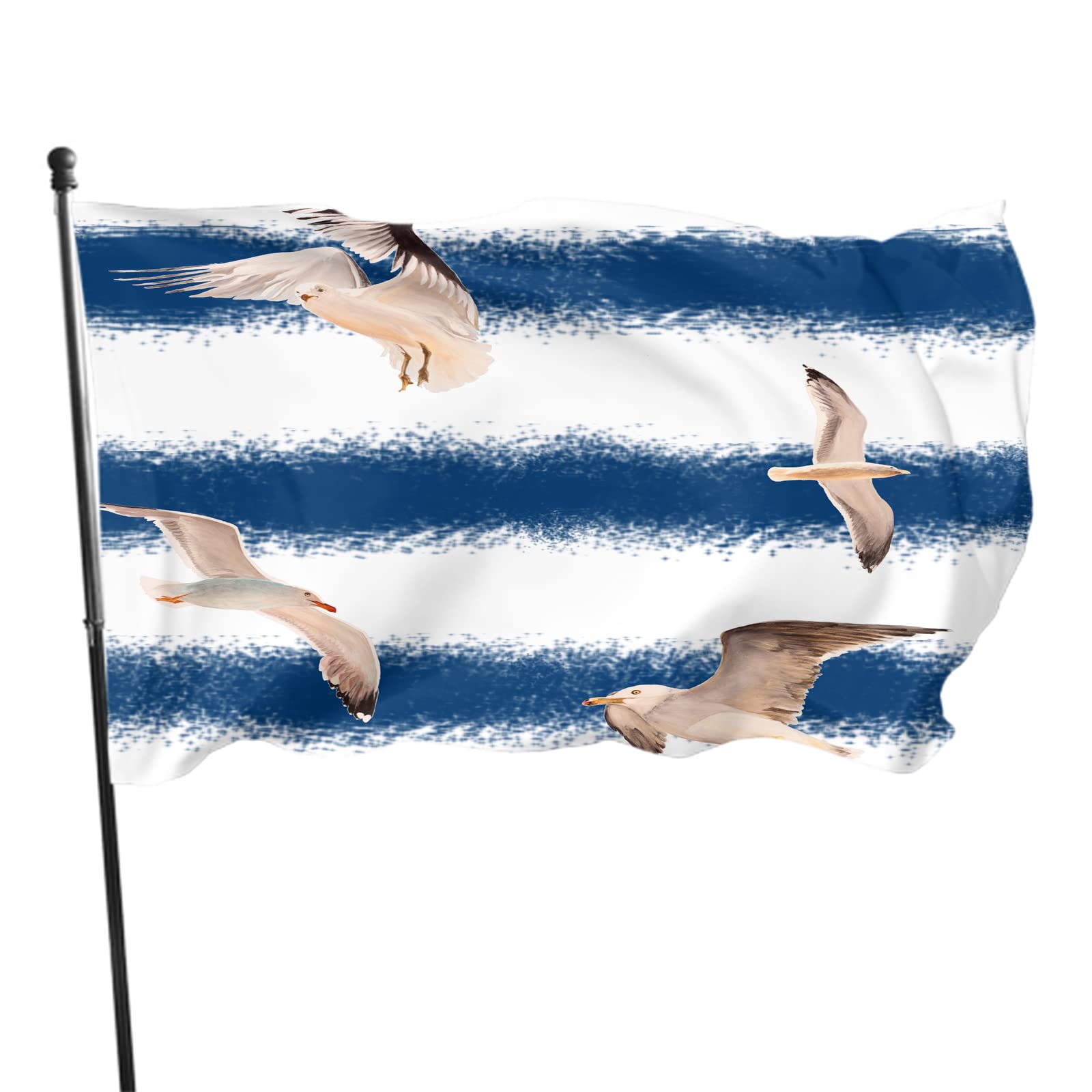 Flag, Flying Seagull Flags 5ft x 3ft with Eyelets Fade Resistant Durable Yard Banner Flag House Yard Porch Lawn Sign Outdoor