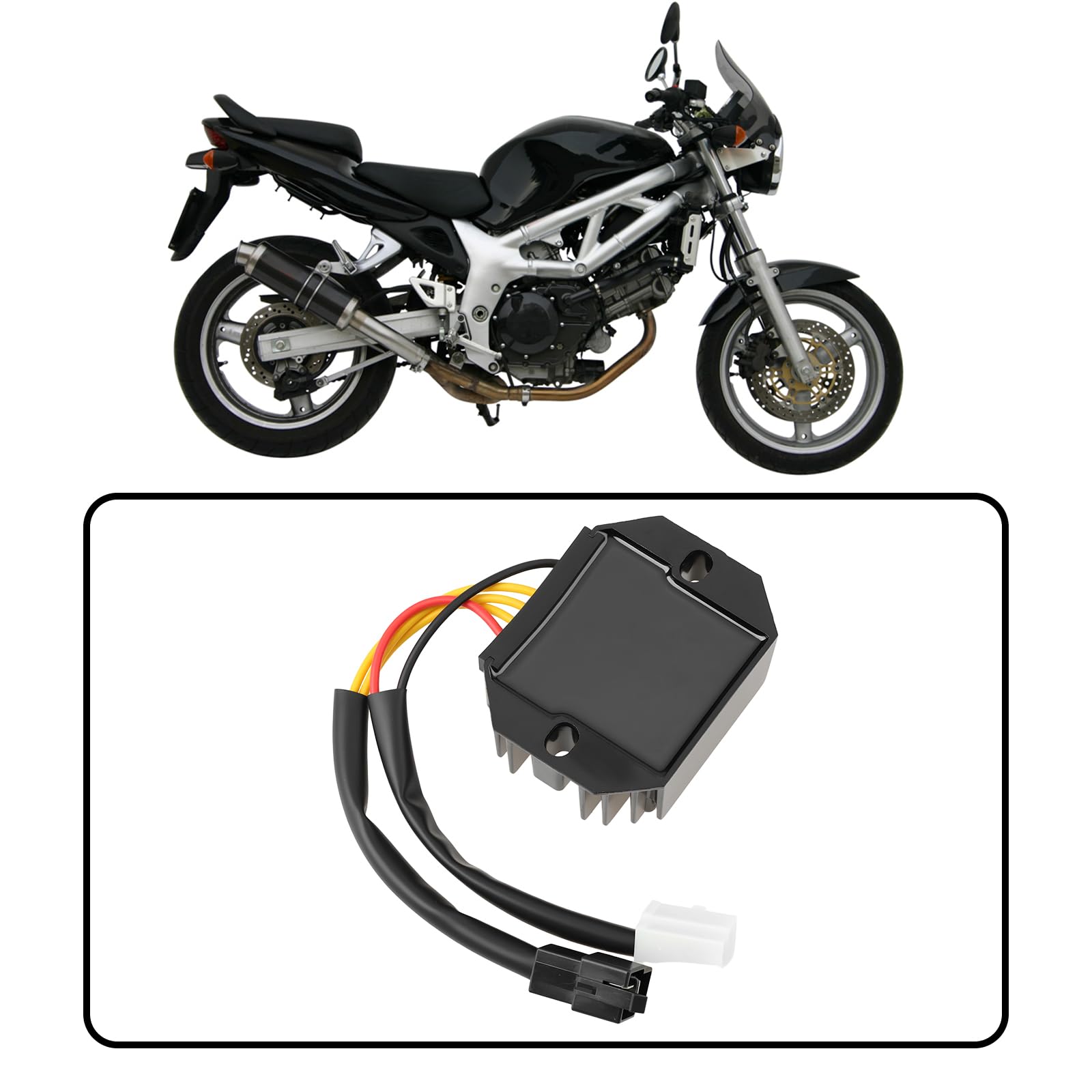 12V Regler Gleichrichter kompatibel mit Suzuki SV650 1999-2002 LS650 Savage 1986-2012