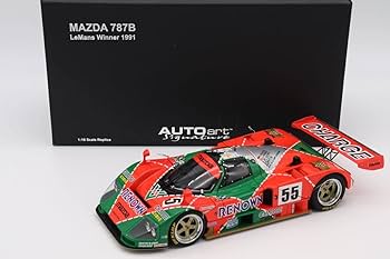 オートアート・1/18 マツダ787B・1991年ルマン優勝車・未展示 Amazon | AUTO ART オートアート 1/18 787B Le Mans ル マン winner