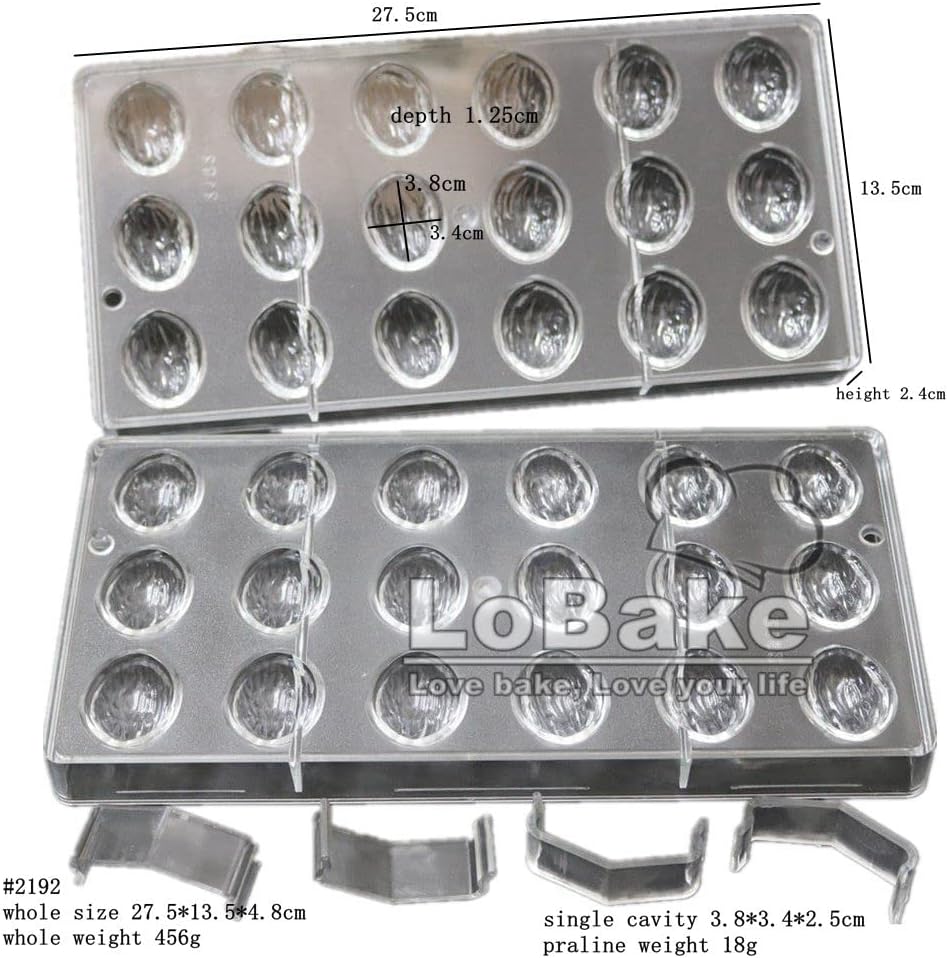 2pcs per set 3D Santa Claus Chinese Zodiac Diamond Walnut Mine Fuse Mahjong Chocolate Mold Assmbled Candy Sugarcraft Molds DIY Bake (3D Walnut)