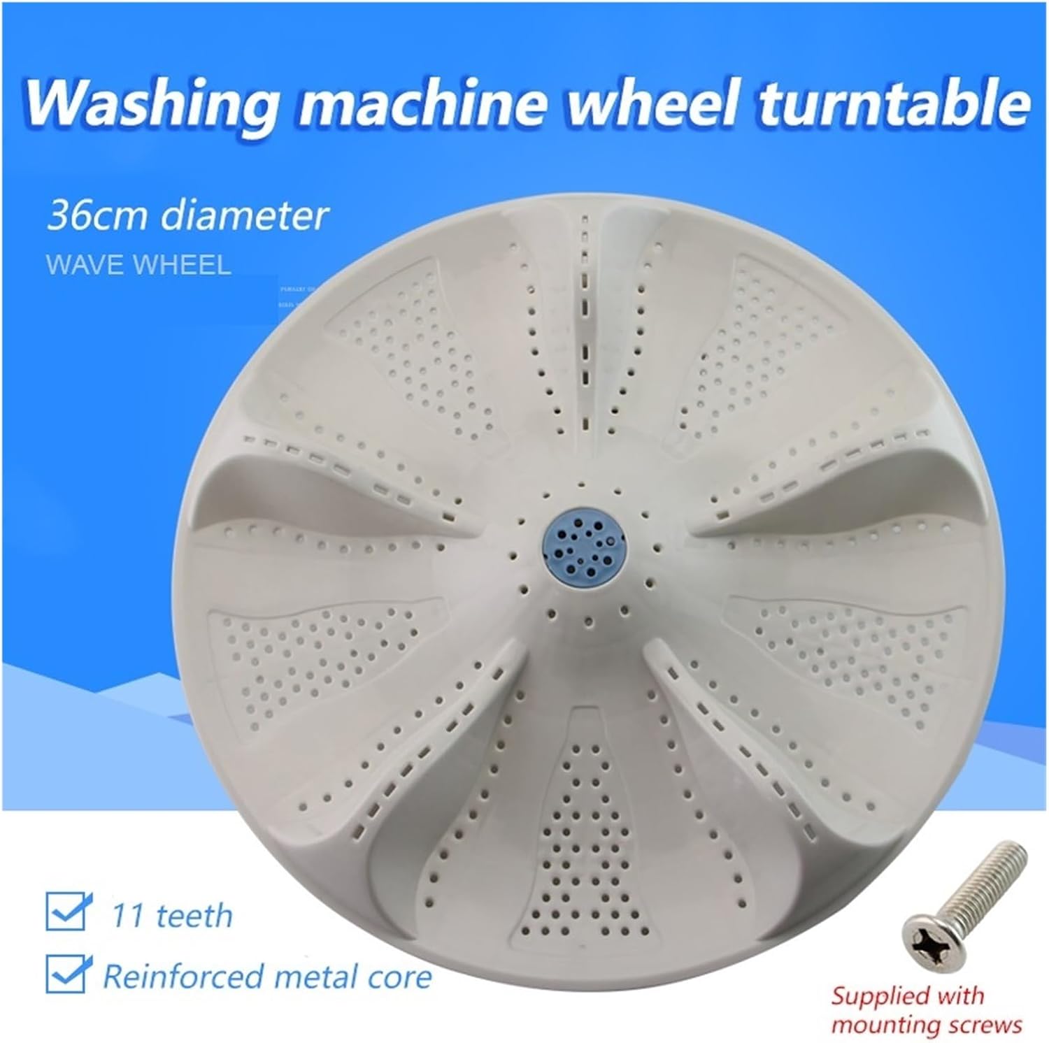 Compatible For Haier Dual-power Washing Machine Impeller 11 Tooth 36cm Water Leaf Turntable S85188Z61 MB8518BF6 Accessories