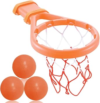 3 Bees & Me Bath Toy Basketball Hoop & Balls Set for Boys and Girls - Kid & Toddler Bath Toys Gift