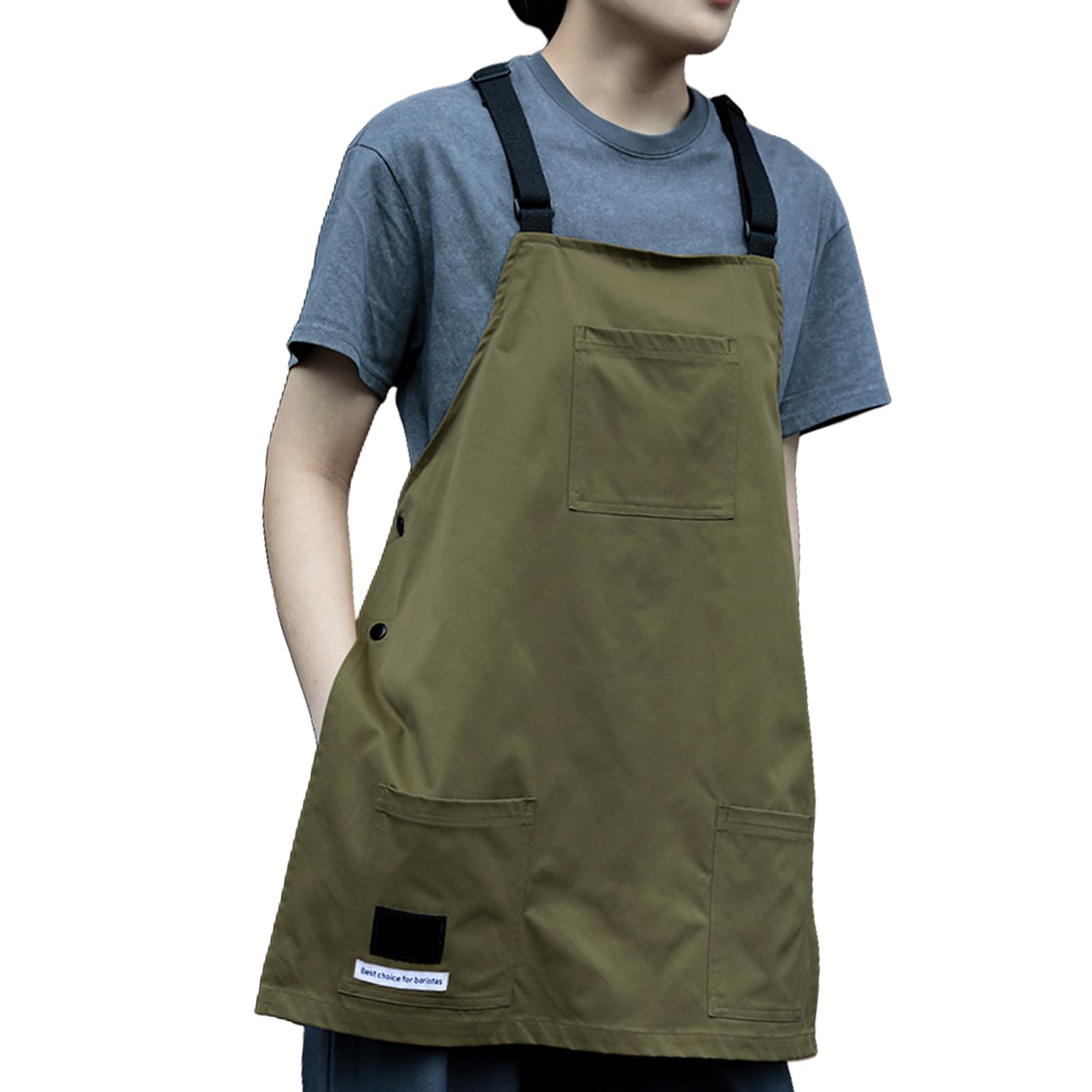 Generisch Professionelle Utility Schürze aus Polyester mit Aufbewahrungstaschen, Schürzenweste für Restaurantpersonal, Friseur, Baristas, Werkzeugarbeiten