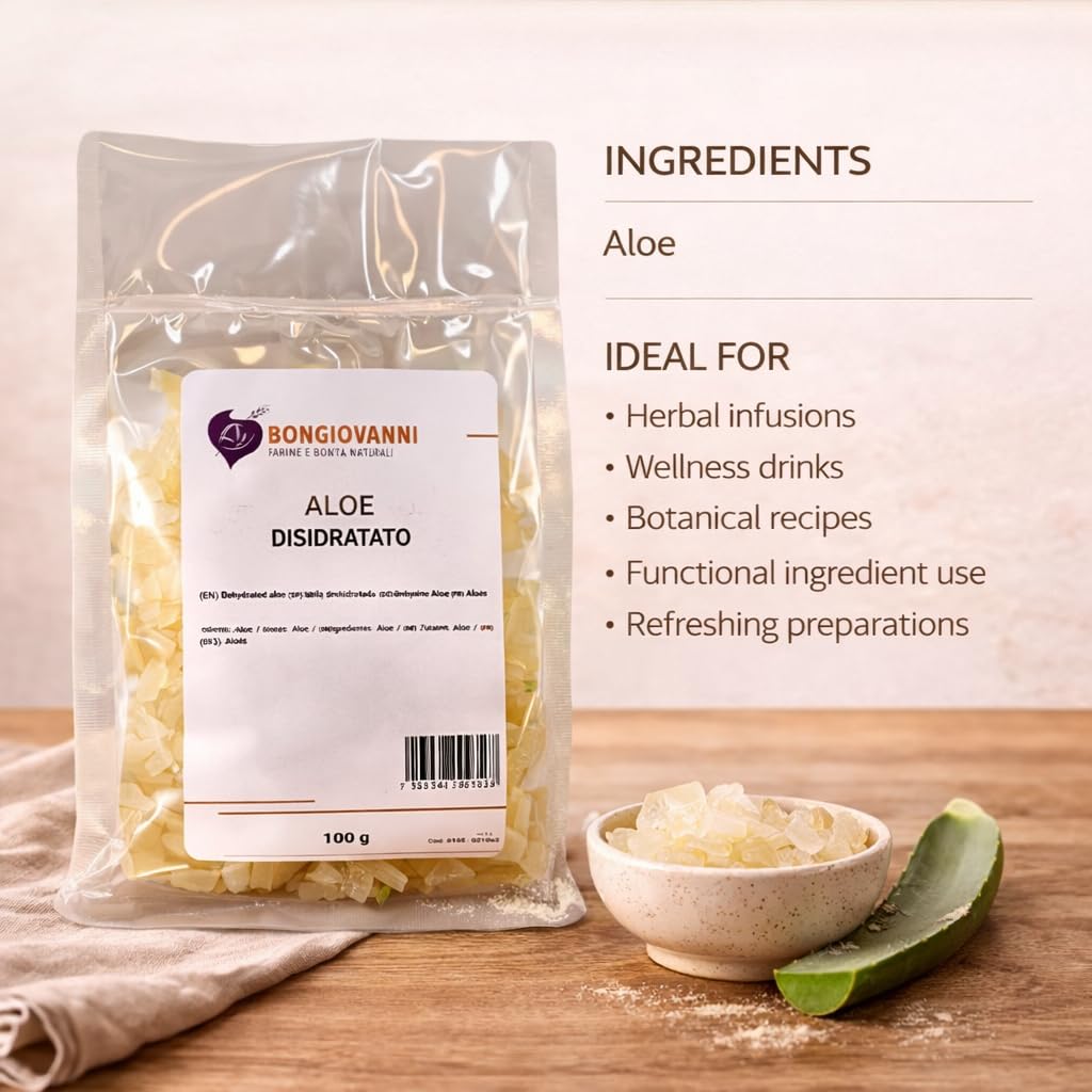 BONGIOVANNI FARINE E BONTA' NATURALI Aloe Disidratato - 0.2 kg