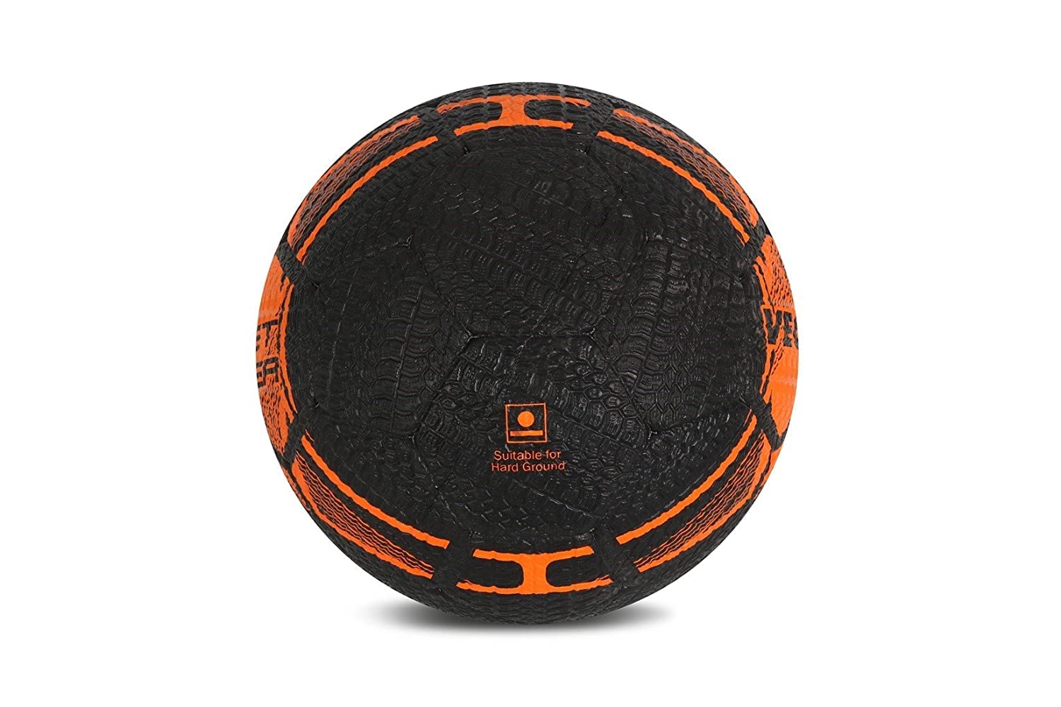 Vector X Street Soccer Gummifußball, Größe 5, Orange, Schwarz