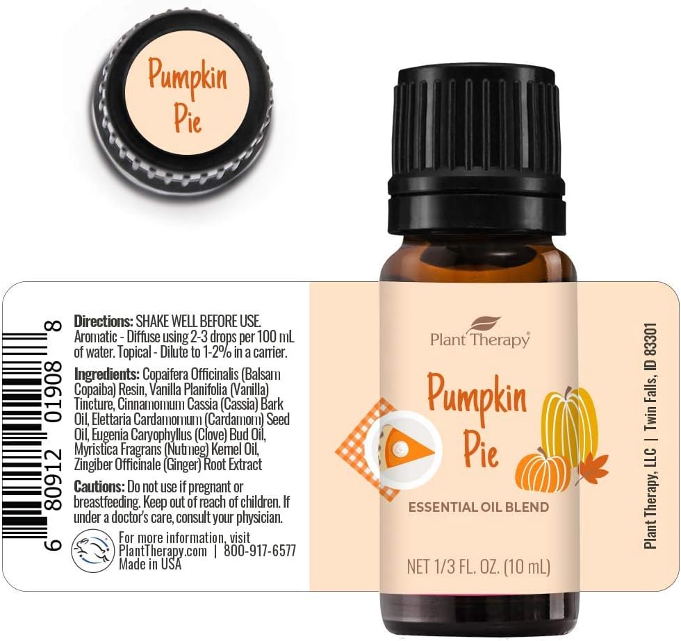 Plant Therapy Pumpkin Pie Fall Blend 10 mL (1/3 oz) 100% Pure, Undiluted, Therapeutic Grade
