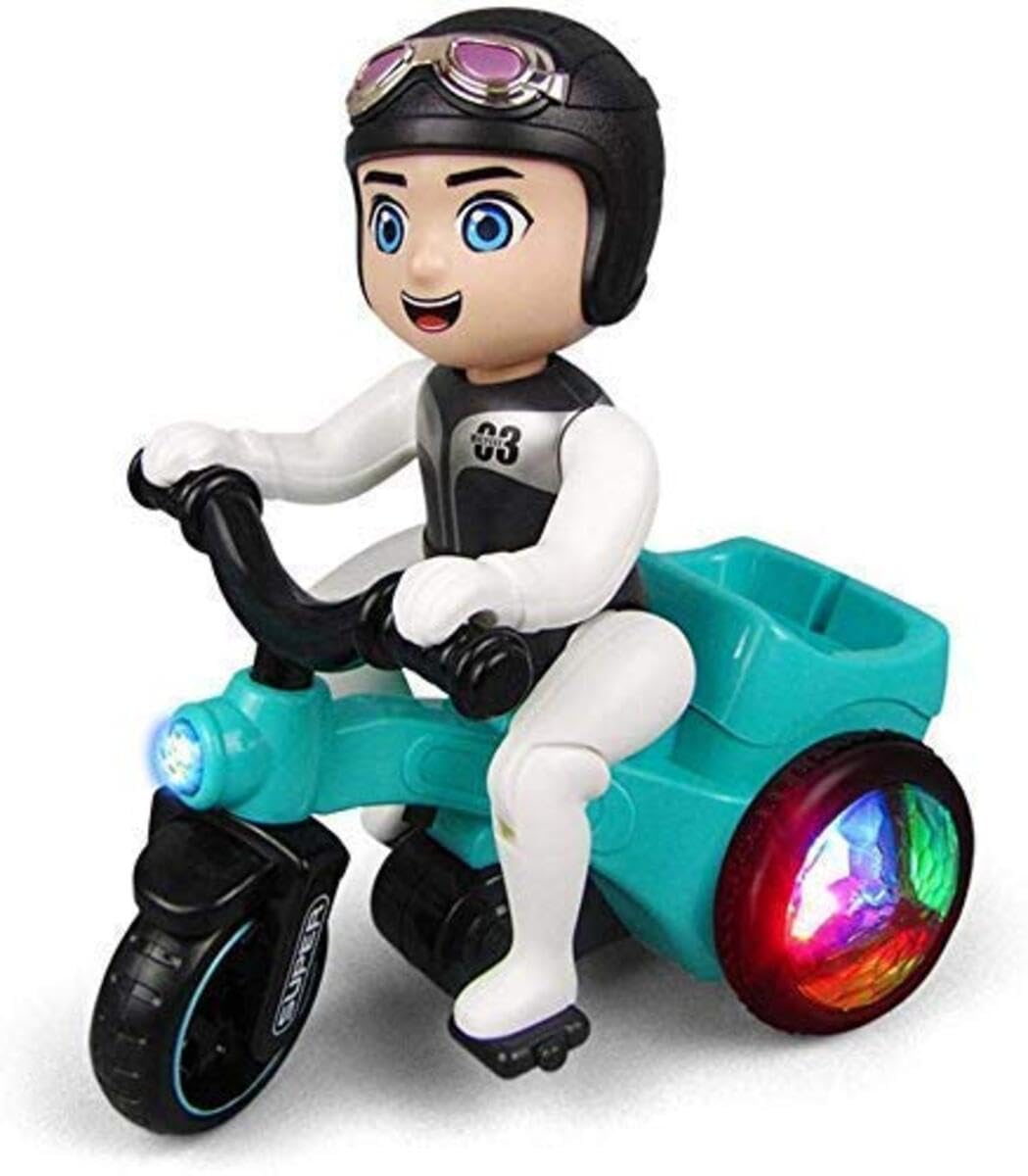 BABYLAMA Stunt Tricycle Bump for Kids 360 Degree Rotating Stunt Tricycle Joker Bump and Go Toy with 4D Lights Dancing Sound Toy Battery Operated Toy for 1 Year Old Kids Boys Girls -Multi Colors (B0CTQDHQV3) Amazon Price History, Amazon Price Tracker