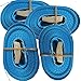 Produktbild Timtina 4 Spanngurte mit Klemmschloss (4m 250 Kg 25mm breite, blau)