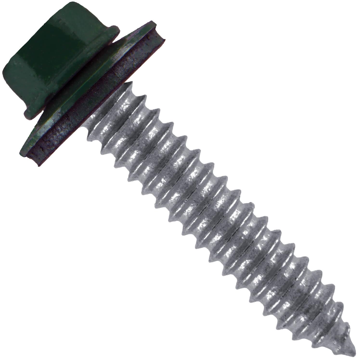 17 x 1-1/2" ABC Gray Roofing Screws - Metal Panel to Steel Purlins/Recovery Screws. Hex Washer Head - EPDM Bonded 1 x 250 Count Bag - 250 Screws