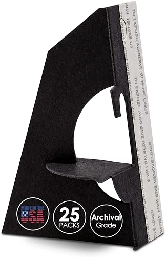 Lineco, Caballete de cartón autoadhesivo, ala individual de 3 pulgadas, soporte de caballete sin ácidos, letreros de exhibición, fotos, folletos,