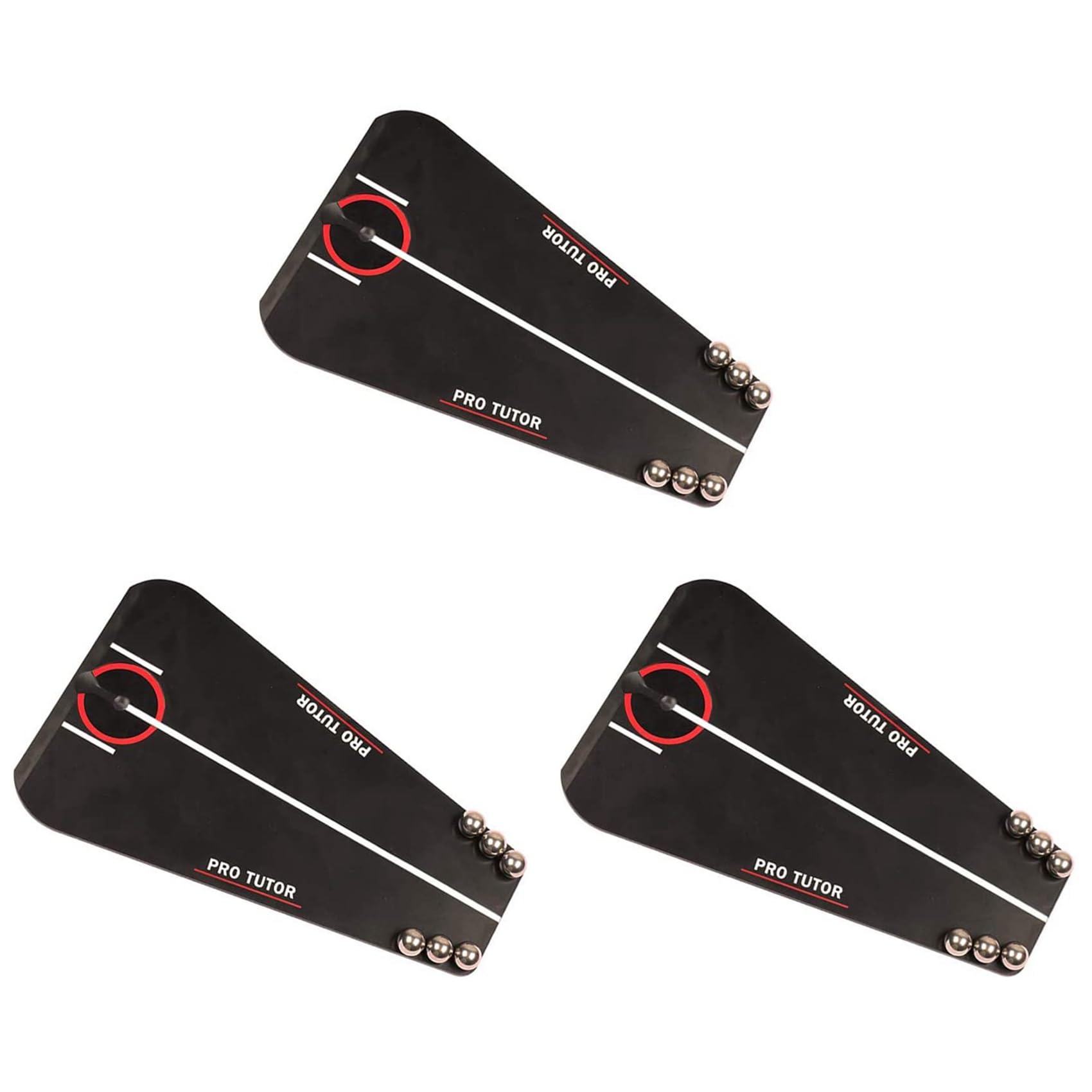3X Tutor de Putting de Golf con Estuche con Cremallera Gratis, Ayuda de Entrenamiento de Putt de Golf Entrenador/Ayudas de Putting de Golf para Interiores y Exteriores