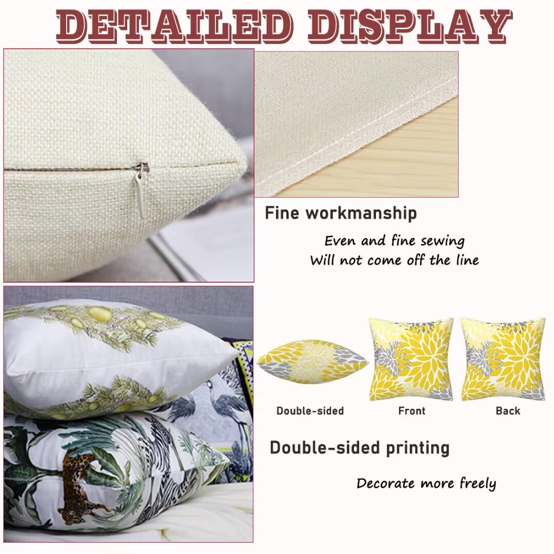 Federe Cuscini Divano 40x40cm Set di 4 Fodere Cuscini in Lino, Copri Cuscini per Divano Lavender Camera da Letto Divano, Copricuscino Divano Cuscini Decorativi Casa, Camera da Letto, Arredo Sedia