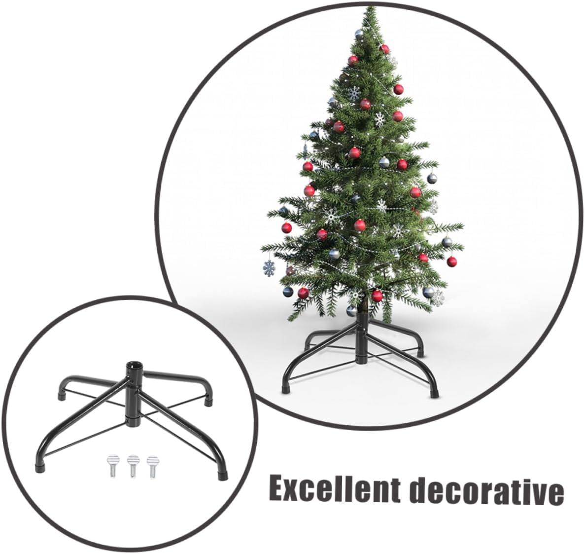 2pcs Christmas Tree Stand Abs Base Tree Leg Support Bracket for Artificial
