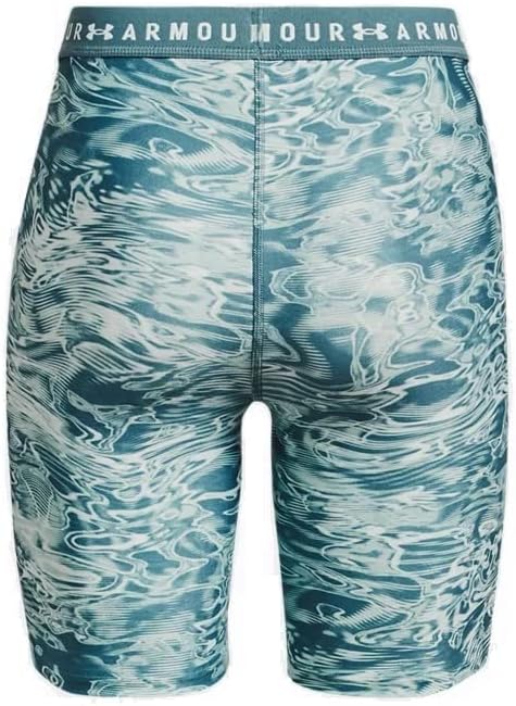 Under Armour Women's HeatGear Armour Bike Shorts (Jade/Summit White, X-Small)