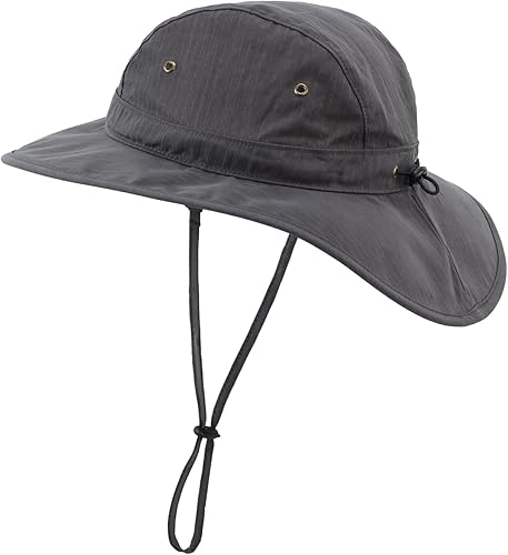 Miniatura 10 de Home Prefer Sombrero de verano UPF 50+ para hombre, sombrero de pesca de ala ancha, sombrero de safari
