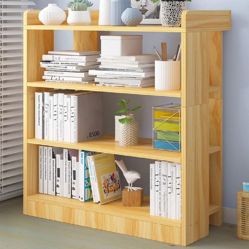 Amazon｜書棚 現代のミニマリストのソリッドウッド本棚オフィス