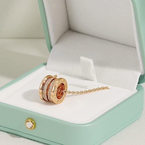 Miniatura 8 de Oirlv Magnífico collar verde menta caja de regalo de cuero collar cajas para joyería regalo terciopelo interior colgante caja