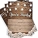 Printed Party Fill-in Invitations and Envelopes, Rustic, Set of 25