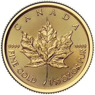 Goldmünze 1/10 oz Maple Leaf 2026 BU Gold Münze Royal Canadian Mint 999