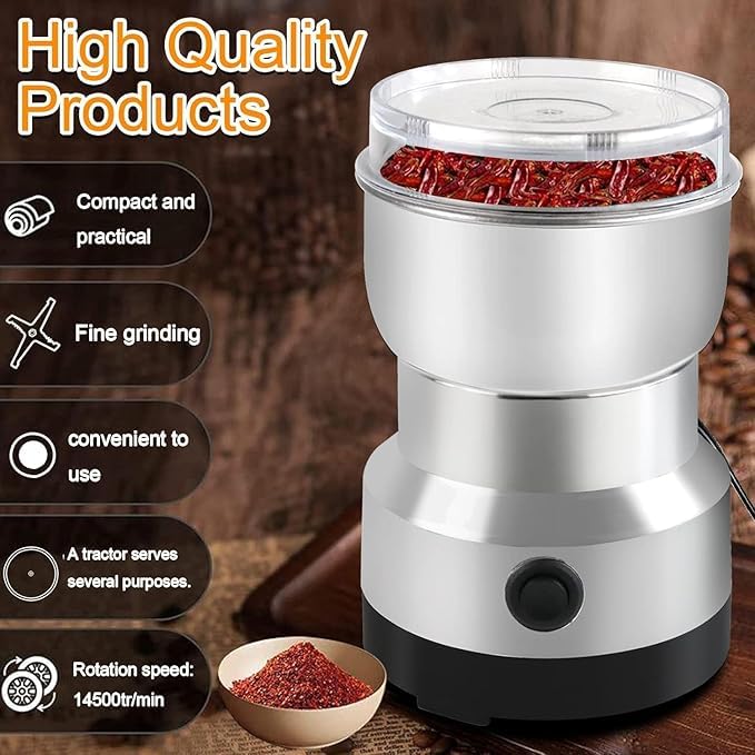 Image of Revin Enterprise Stainless Steel Nima Multifunctional Grinder Smash Star Machine. Coffee,Beans,Electric,Grinder and Coffee Maker Household Electric Mixer Grinder.