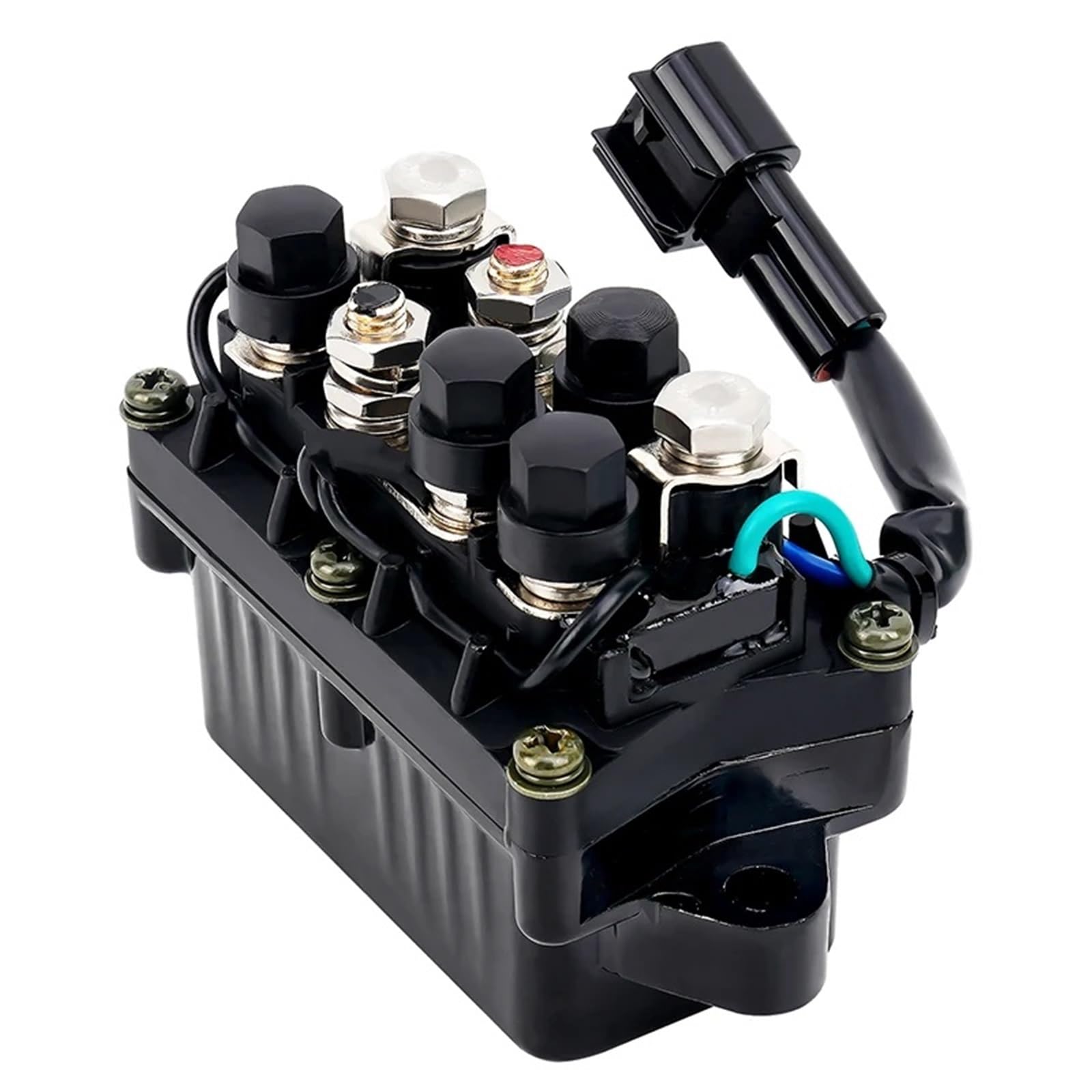 Relé arranque genérico Relé motor moto Solenoide de relé de arranque de 12 V compatible con Yamaha motores fueraborda de 4 tiempos F-225 F-90 HP F150TLRC F60TLRD F75TLRD F30LEHA