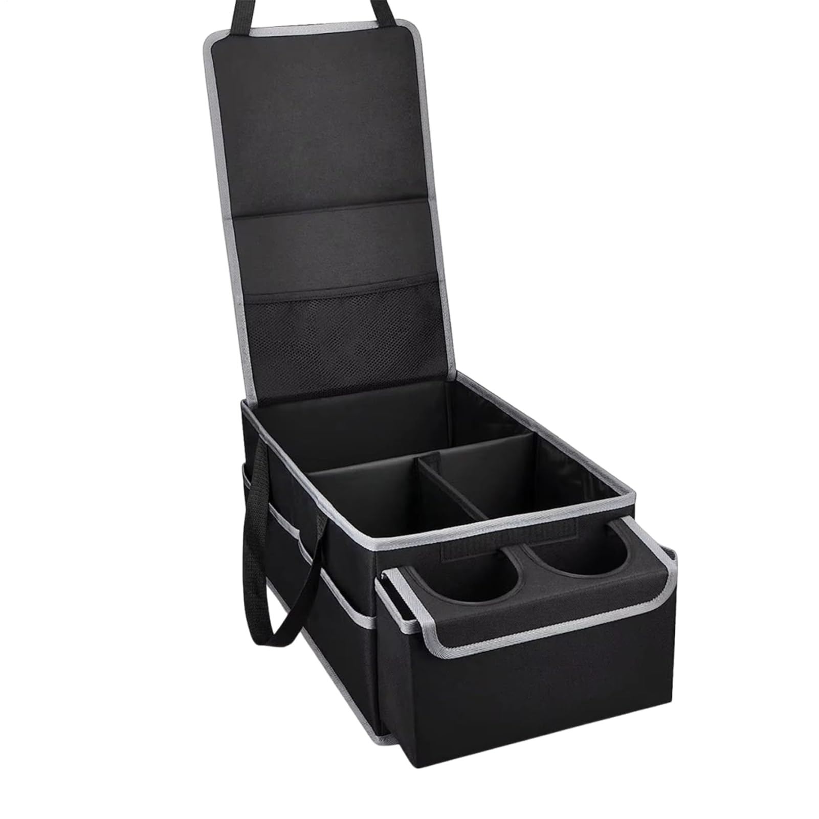 Organizer Da Sedile Passeggero Auto Molteplici Scomparti, Portabicchiere | Organizer Per Bagagliaio Auto Design Pieghevole Per Bagagliaio, Camion, Campeggio, Viaggio, Carico, Attrezzi, Interni