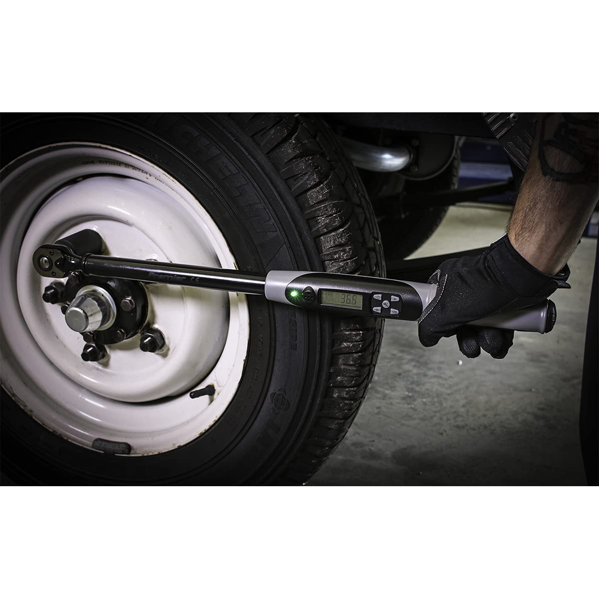 Sealey STW306B angolo chiave dinamometrica digitale 1/5,1 cm SQ Drive 20 200 nm (14.7 147.5lb. ft) Black Series, rosso
