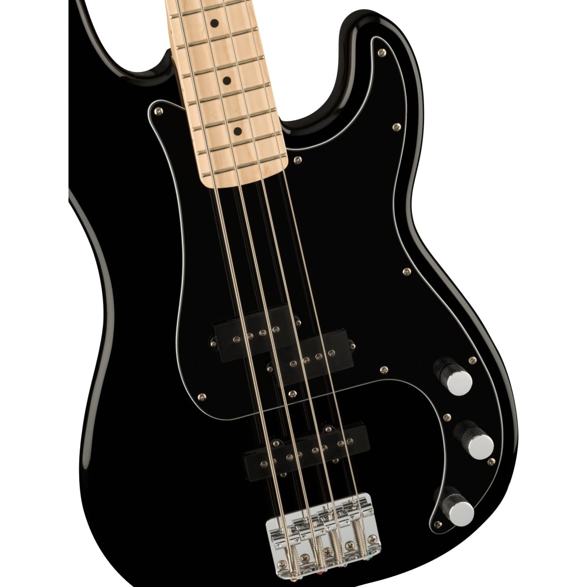 Squier Affinity Series Precision Bass, Black, Maple Fingerboard - Image 8