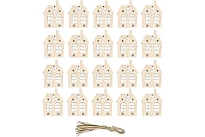 Enchanting Unfinished Wooden House Ornaments for a Merry Christmas Tree