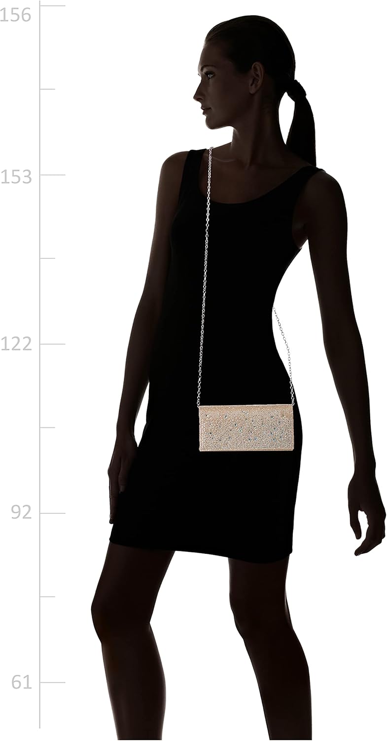 Jessica McClintock womens Chloe Sparkle Stones Evening Clutch - Image 6