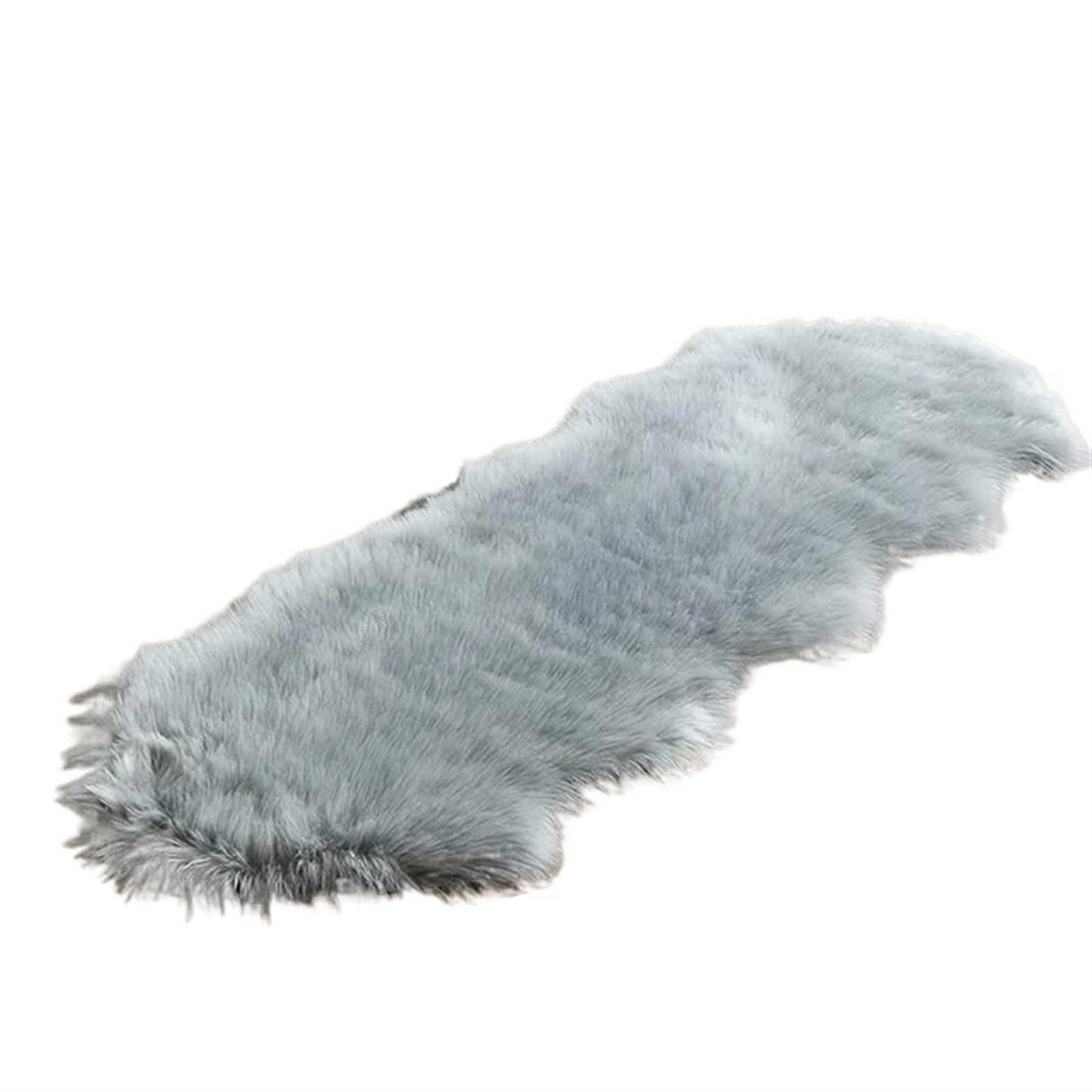 Tapis doux et moelleux pour chaise de bureau en fausse fourrure
