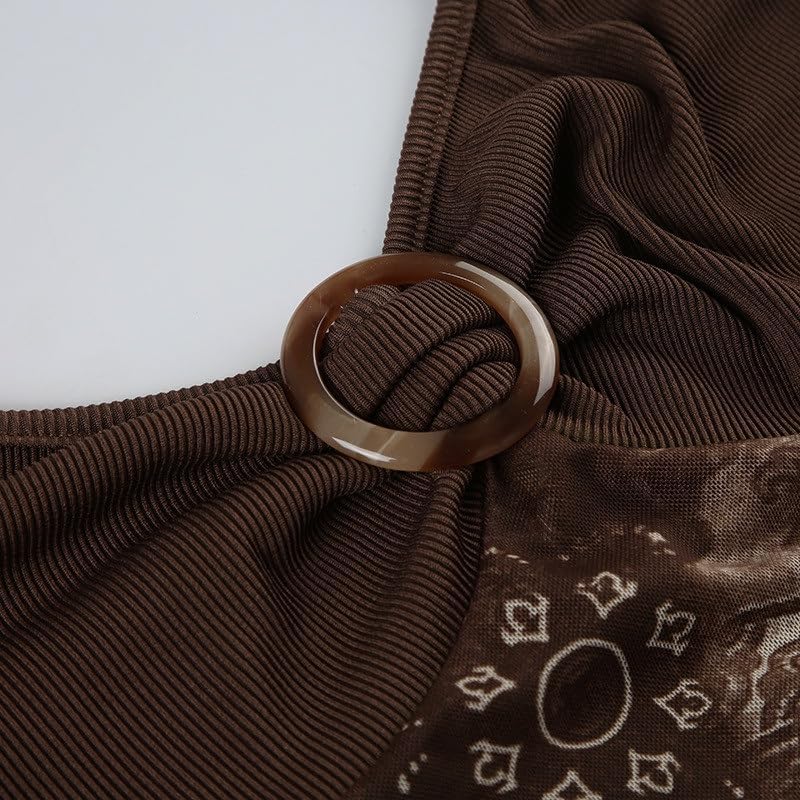 American Retro Base Shirt V-Neck Decoration Waist Slimming Knitted Vest Top for Women(Gray,M)