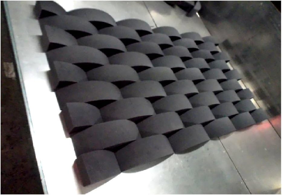 3 1/2" Thick Studio Acoustic Soundproofing Foam Kit overall size 50"x 84"