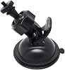 Car Suction Cup for Dash Cam Holder Vehicle Video Recorder on Windshield & DashBoard Mount with 360 Degree Angle View for Driving DVR Camera Camcorder GPS Action CameraBlack