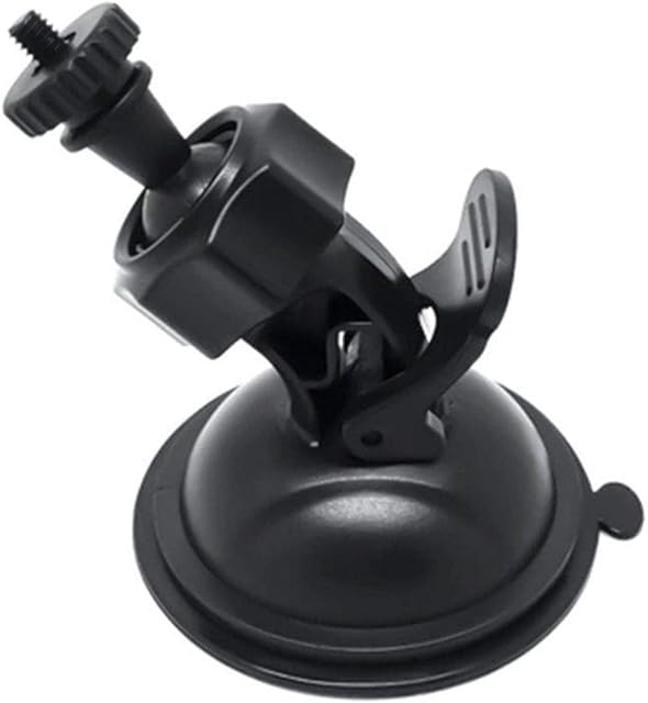 Car Suction Cup for Dash Cam Holder Vehicle Video Recorder on Windshield & DashBoard Mount with 360 Degree Angle View for Driving DVR Camera Camcorder GPS Action Camera(Black)