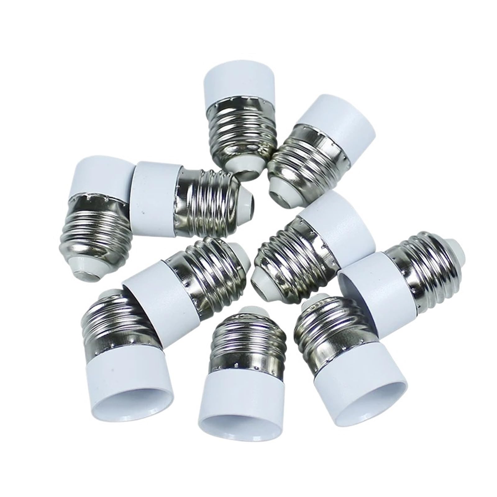 adattatore per prese luminose Convertitore da attacco E27 a E14, adattatore for lampadina LED, portalampada alogeno(5pcs E27 to E14)
