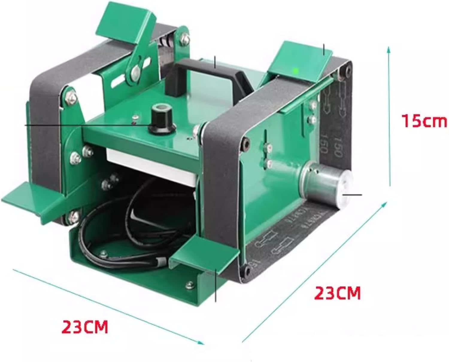Electric Belt-Sander, Double Head Bench Grinder, Adjustable Speed 800-12000r/min, DIY Polishing Grinding Tool, for Knife Making, Wood Metal Working, Handcraft