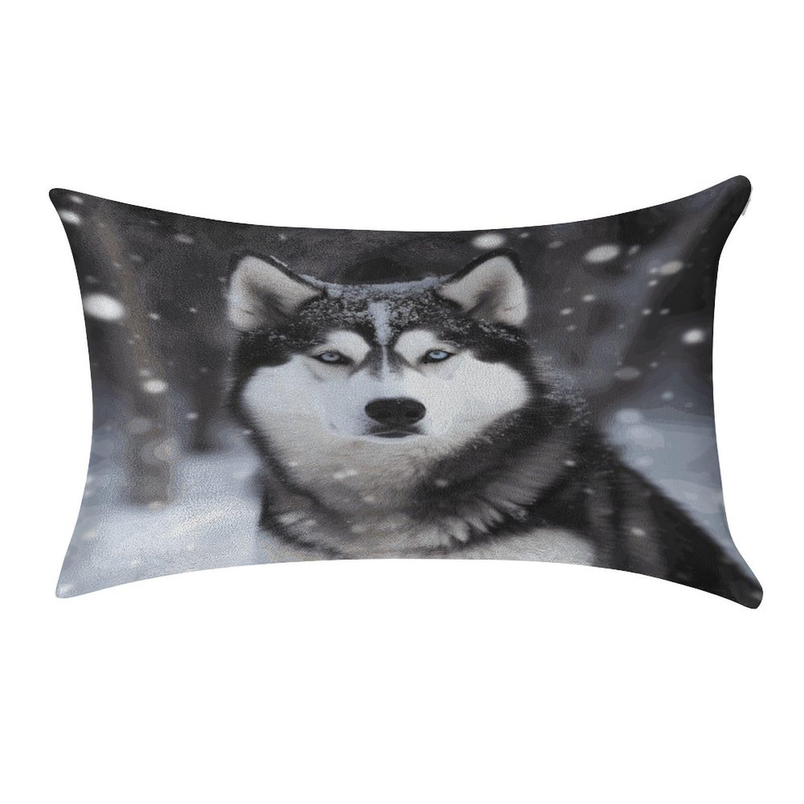 Btcowzrv Style Husky In Snow Dog Pillow Cover Pillow Case Pillowcase
