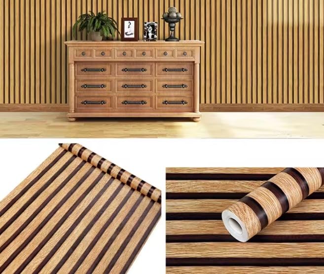 Papier peint chêne fumé dans la cuisine pour moderniser vos murs