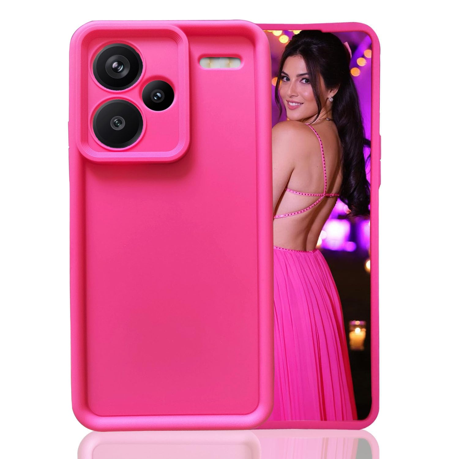KC Back Cover for Mi Redmi Note 13 Pro Plus 5G, Shockproof Soft Bumper Silicone Case with Camera Protection (Pink) (B0D1MVXR6Z) Amazon Price History, Amazon Price Tracker